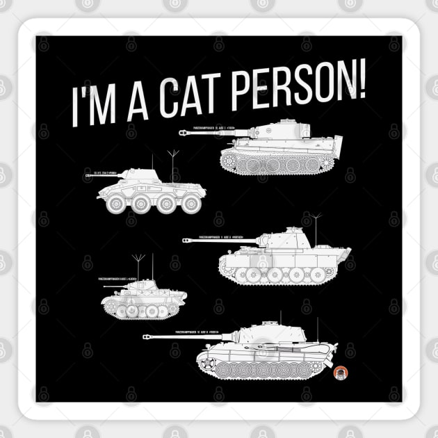 Im a cat person (5 German cats) Magnet by FAawRay